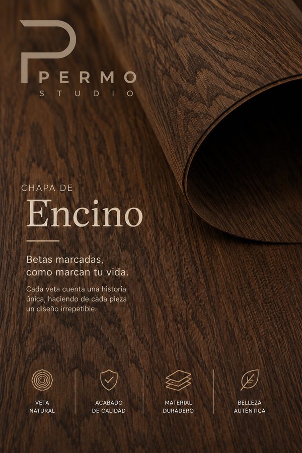 Chapa de encino — materiales Permo Studio