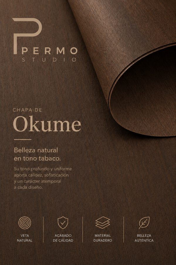 Chapa de okume — materiales Permo Studio