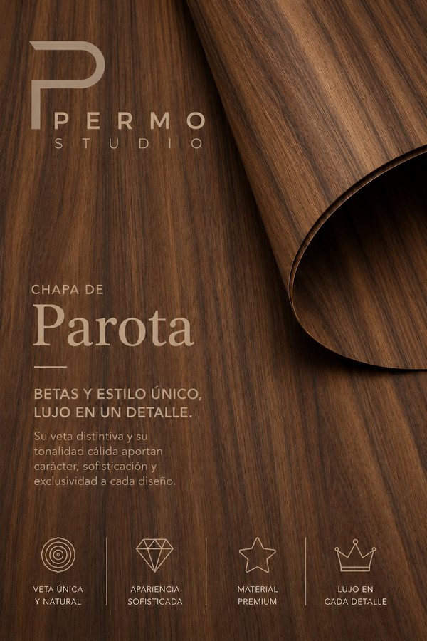 Chapa de parota — materiales Permo Studio